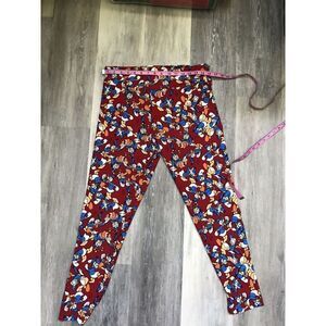 LuLaRoe Disney Donald Duck Leggings Red Blue TC-Tall & Curvy